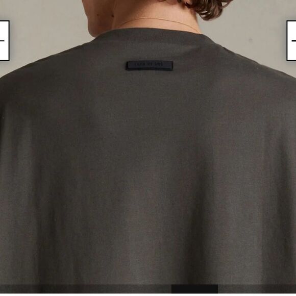 FEAR OF GOD ESSENTIALS INK BLACK T-SHIRT, NWT, SIZE LARGE 100% COTTON JERSEY - Picture 5 of 6